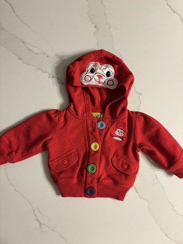 RARE Crayola Hooded Sweatshirt 3-6 Month vintage 80's-90's Toddler Hoodie