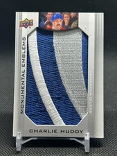 2013 UPPER DECK EDMONTON OILERS #ME-CH CHARLIE HUDDY  MONUMENTAL EMBLEMS