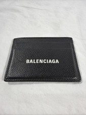 Balenciaga Black Leather Card Holder AUTHENTIC