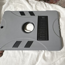 Gray/Black Tablet Stand Case Cover with Integrated Kickstand