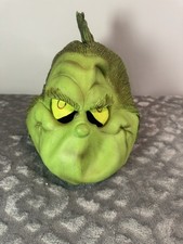 Vintage 1997 Dr Seuss The Grinch Halloween Mask Costume Green Rare Retro