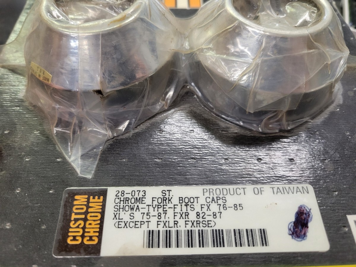 Custom Chrome - 28073 - Fork Boot Caps, Chrome for sale