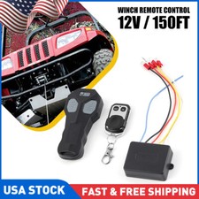 Dc12v Wireless Winch Remote Control Kit Fits Car Jeep Atv Warn Ramsey Superwinch