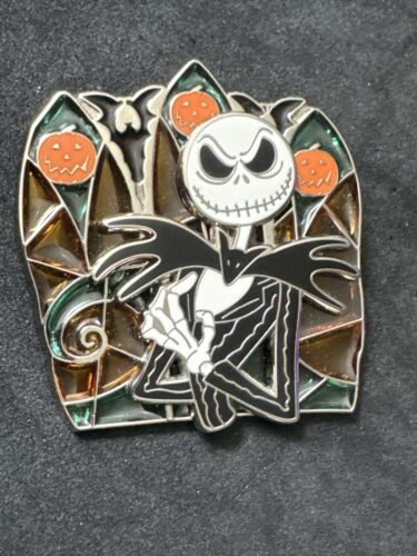 Disney Nightmare Before Christmas -Jack-Stained Glass Le Pin - Picture 1 of 2