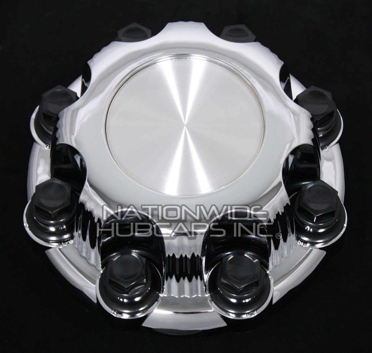 Chrome Center Caps For Chevy & GMC 8 Lug Wheels - 4-Piece Set, Fits 16/17 Inch Alloy Rims
