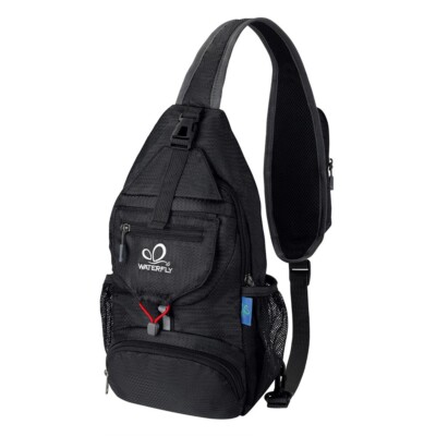 WATERFLY Chest Bag Crossbody Sling Pack Packable Cycling Backpack for Hiking