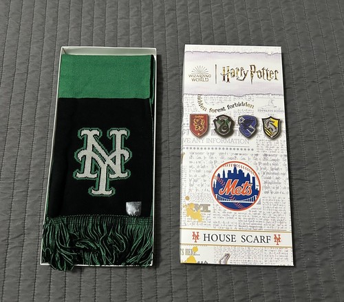 Harry Potter Limited Edition MLB Hogwarts Slytherin / New York Mets Haus Schal