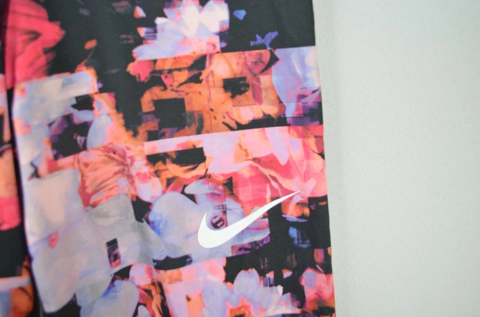 Medias Nike Pro Hyper Carmesí/Negro Estampado Floral (AQ6243-809) Talla Grande Foto 2 de 4