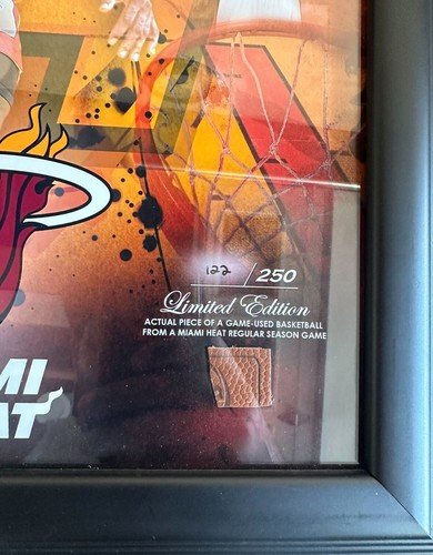 LeBron James Miami Heat 2012 Finals MVP Picture Game Used Basketball 122/250 - Picture 2 of 3