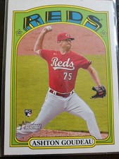 2021 Heritage High Number Base #610 Ashton Goudeau - Cincinnati Reds MINT