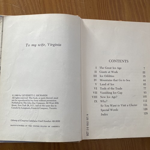 Ice Age Coming? By Leverett Richards 1960 HC DJ - Picture 5 of 7