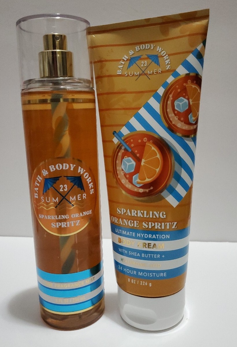2 PCS SET BATH & BODY WORKS SPARKLING ORANGE SPRITZ FRAGRANCE MIST