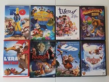 Lotto 8 DVD Cartoni Disney Pixar Dreamworks: Up, Rio, Madagascar, Narnia, Natale