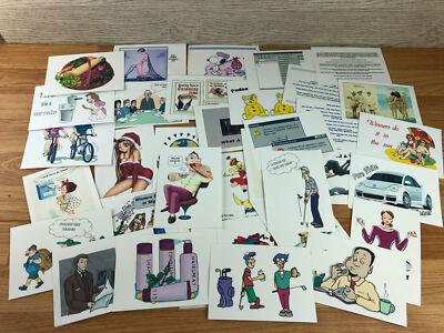 Konvolut Cartoon Postkarten von Chris Elliott veröffentlicht von Gewinnern nach Design 