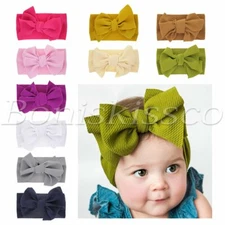 Baby Girl Boy Headbands Newborn Infant Toddler Hairbands Hats Soft Cute Headwrap