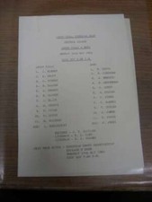 16/05/1983 Aston Villa Reserves v Bury Reserves [Central League] (A5 single shee