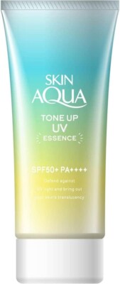 ROHTO Skin Aqua Tone Up UV Essence Mint Green 80g Essence SPF50+/PA++++ From JP
