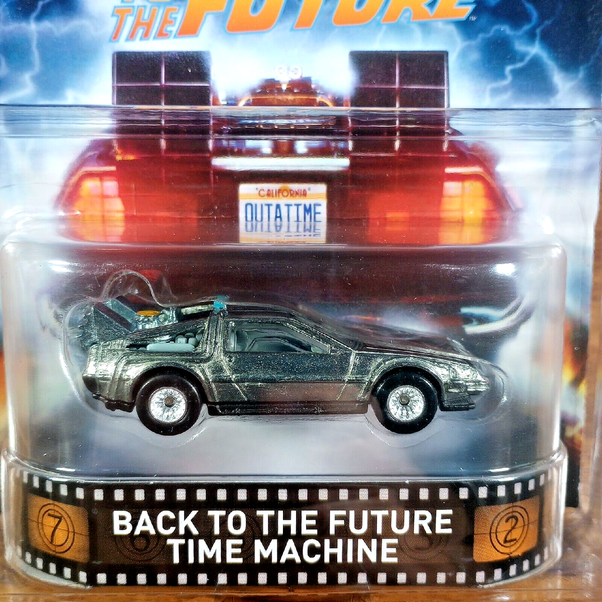 Hot Wheels Back to the Future Time Machine 2016 Real Riders Retro
