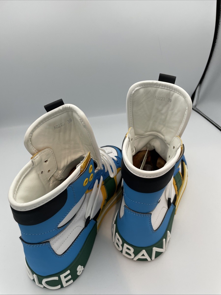 DOLCE & GABBANAS ドルガバ Dolce & Gabbana Custom 2.Zero high-top panelled sneakers