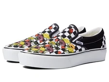 Vans Unisex Slip-On Shoe Poppy Checkerboard Fashion Sneakers VN0A5KXIBML Black