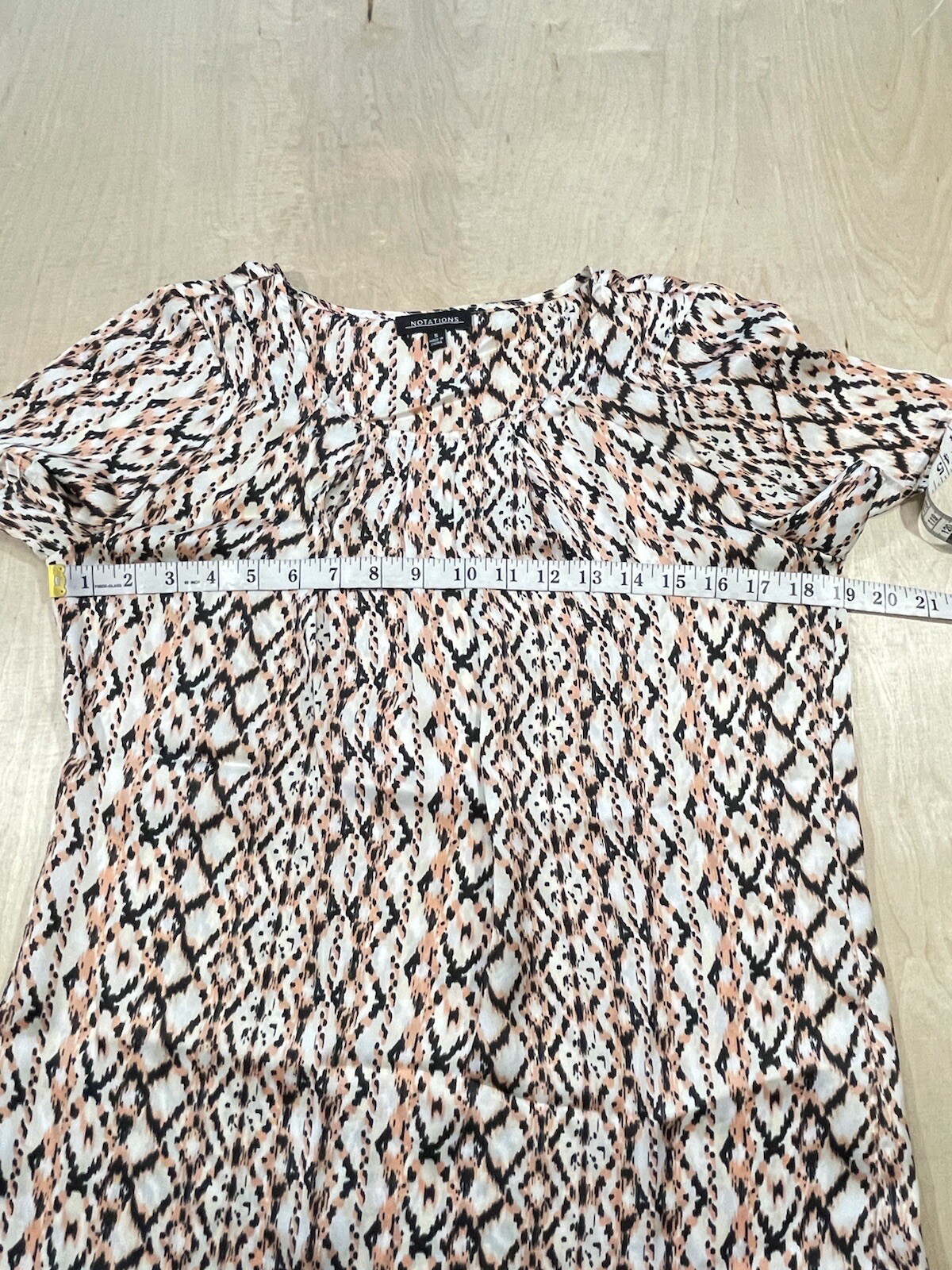 Notations Women's Multi colored geometric short s… - image 3