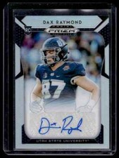 2019 Panini Prizm Draft Silver Autograph Dax Raymond Utah State Aggies #260