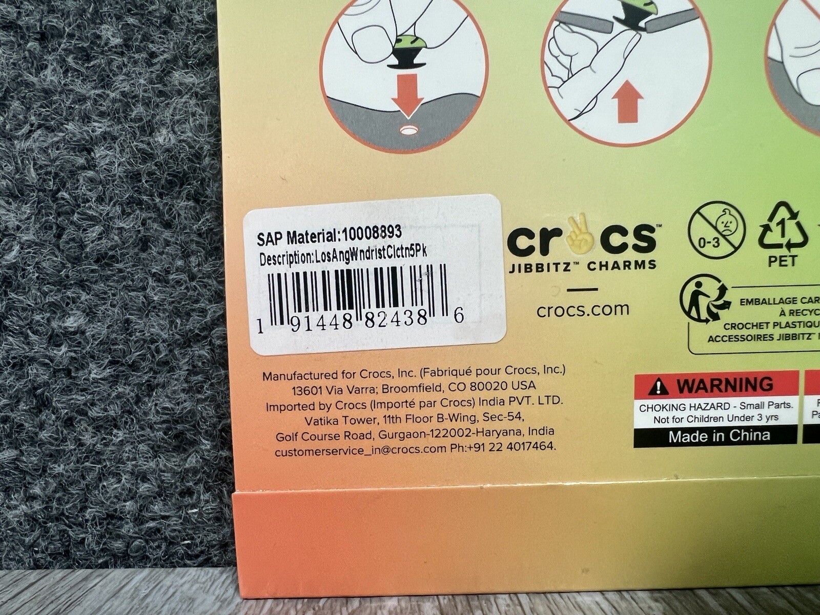 NEW Crocs Jibbitz Shoe Charms Los Angeles LA Wanderlust 5 Pack Hollywood Sushi image 7