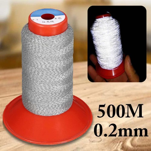 500M / Roll Embroidery Polyester Night Reflective Sewing Thread Line DIY Craft - Picture 6 of 8