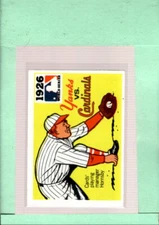 1971 Fleer Laughlin World Series Black Backs #24 1926 - Yankees vs. Car ID:46539