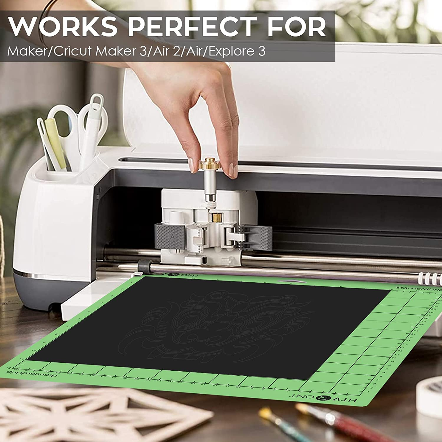 HTVRONT Cutting Mat Sewing, 3 Pack Cutting Mat 12X12 Self Healing