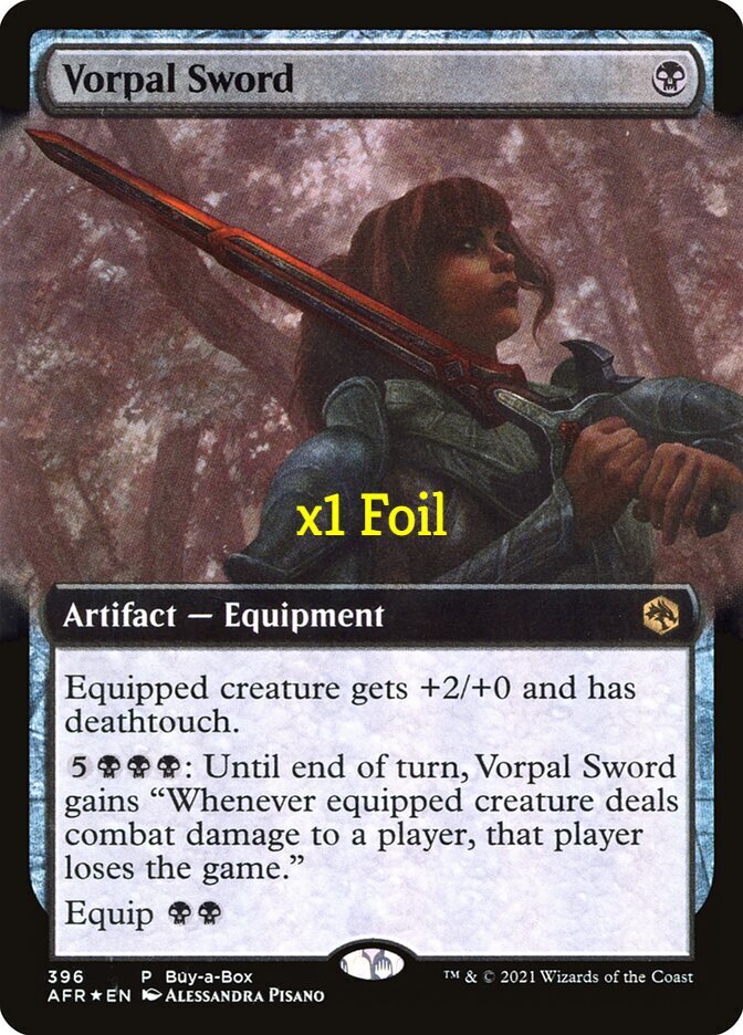 Palvor Sword foil 1枚 Vorpal Sword Adventures in the Forgotten Realms Foil for sale
