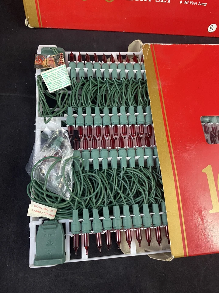 Christmas Lights RED Holiday Time 100 Super Bright End-to-End 2 Sets-46ft - Image 3 of 3