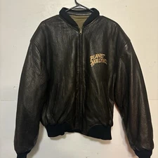 Vintage Planet Hollywood South Coast Plaza California Leather Reversible Jacket 