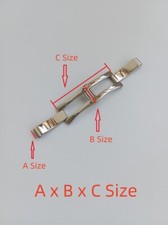 Stainless Steel Watch Buckle 6mm 10mm Double Pull Folding Butterfly Clasp