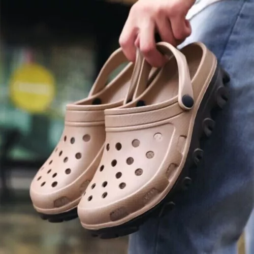 Men's Slip-On Garden Mules Clogs Sports Sandals Beach Water Slippers - Picture 22 of 33