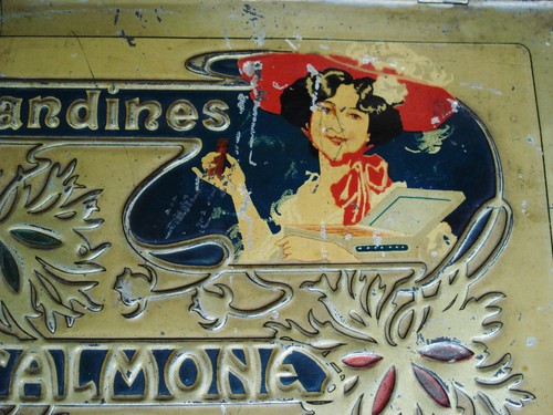 TALMONE TORINO SCATOLA LATTA LITOGRAFATA FRIANDINES LIBERTY METALGRAF INIZI '900 - 第 1/8 張圖片