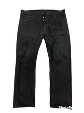 Levis 501 Original Fit Jeans Straight Leg Button Fly 100 Cotton Black men 42x32