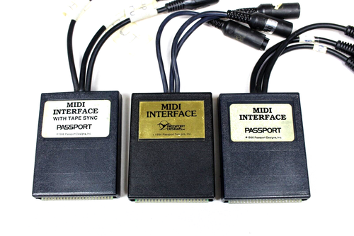commodore 64-128, 4pc Passport Designs 1984-87 MIDI Interface w/tape sync/midi - Picture 3 of 24