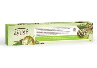Lever Ayush Ayurveda Freshness Gel Cardamom Toothpaste Free Shipping