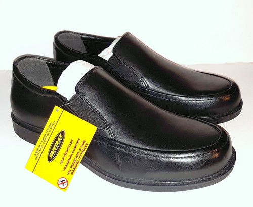 NEW Safetrax Men's Black Dress Shoes 