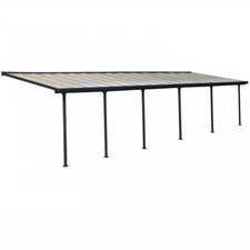Garden Patio Cover 10ft Palram Canopia Feria Grey