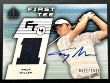 2003 SP Game Used - Andy Miller #71 PGA Tour - Patch AUTO /1500
