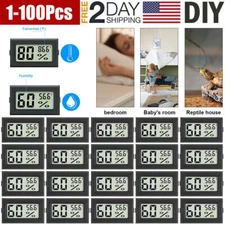 Digital LCD Hygrometer Humidity Meter Tester Reptile Temperature Thermometer US