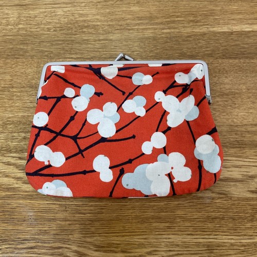 Marimekko ladies large red cloth purse / Marimekko Clasp Pouch. - Picture 7 of 7