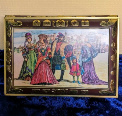 Alte große Lebkuchen Blechdose E. Otto Schmidt Nürnberg  historische Motive