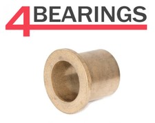 Flanged  AL121720 Oil Filled Sintered Bronze Bush - 12x17x20mm