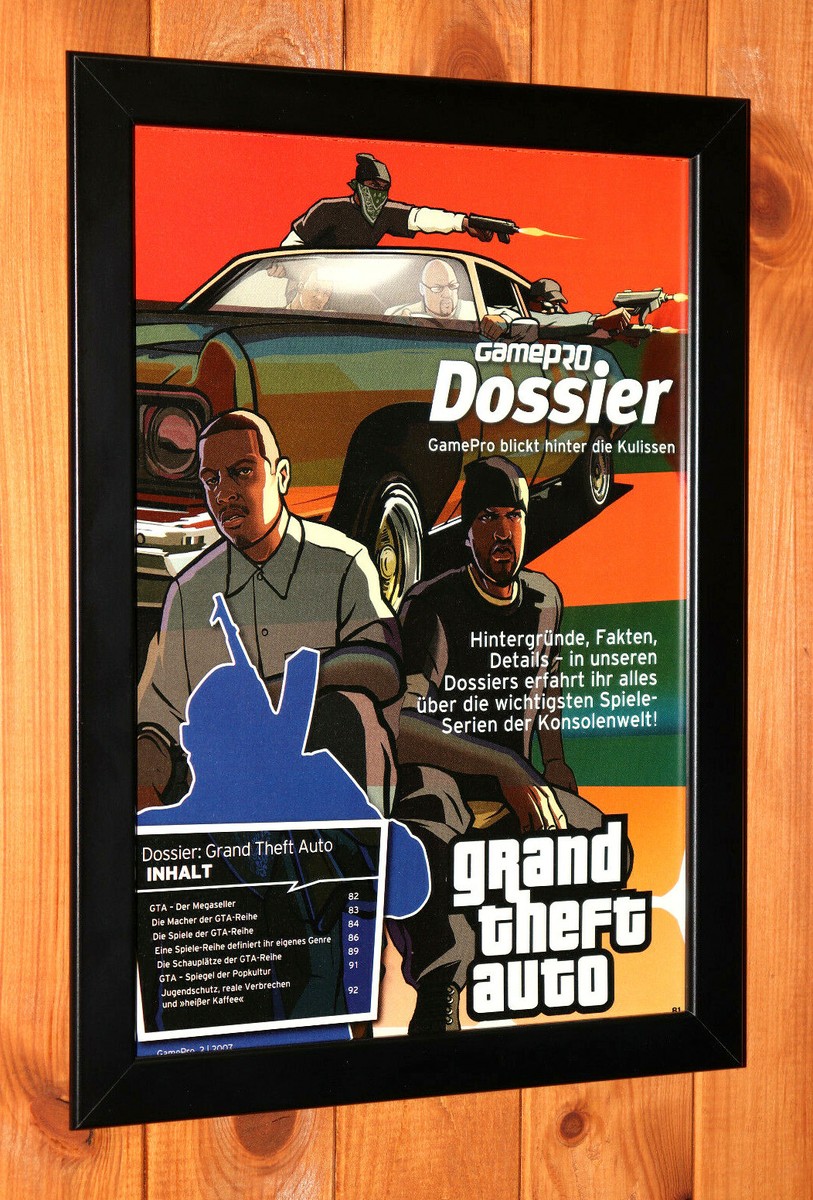 Grand Theft Auto GTA PS1 PS2 Xbox Vintage Promo Small Poster / Ad