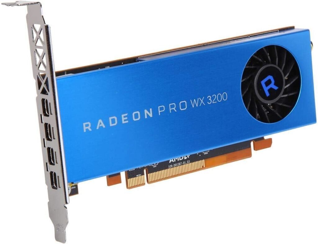 AMD Radeon Pro WX 3200 4GB GDDR5 PCIe x8 High Profile Graphics