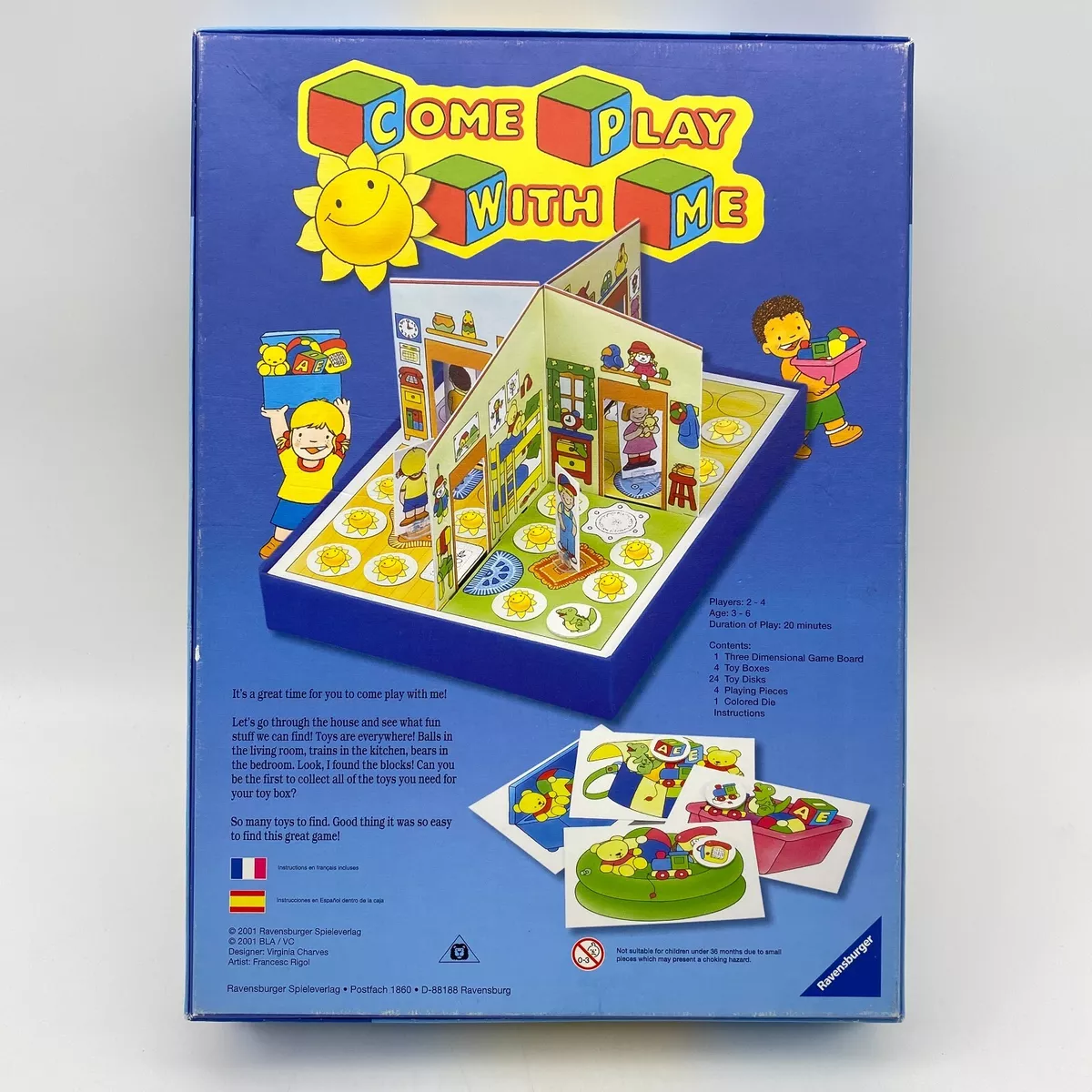 Ravensburger Come Play With Me Preschool Game Near Complete No