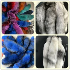 2pcs/5pcs/10pcs Wholesale Real Fox Tail Fur Tail Keychain Costume Cosplay Charm